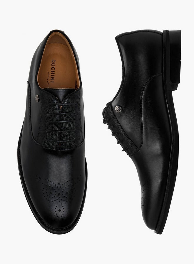 دوتشيني أحذية أكسفورد رجالية برباط - Image 2